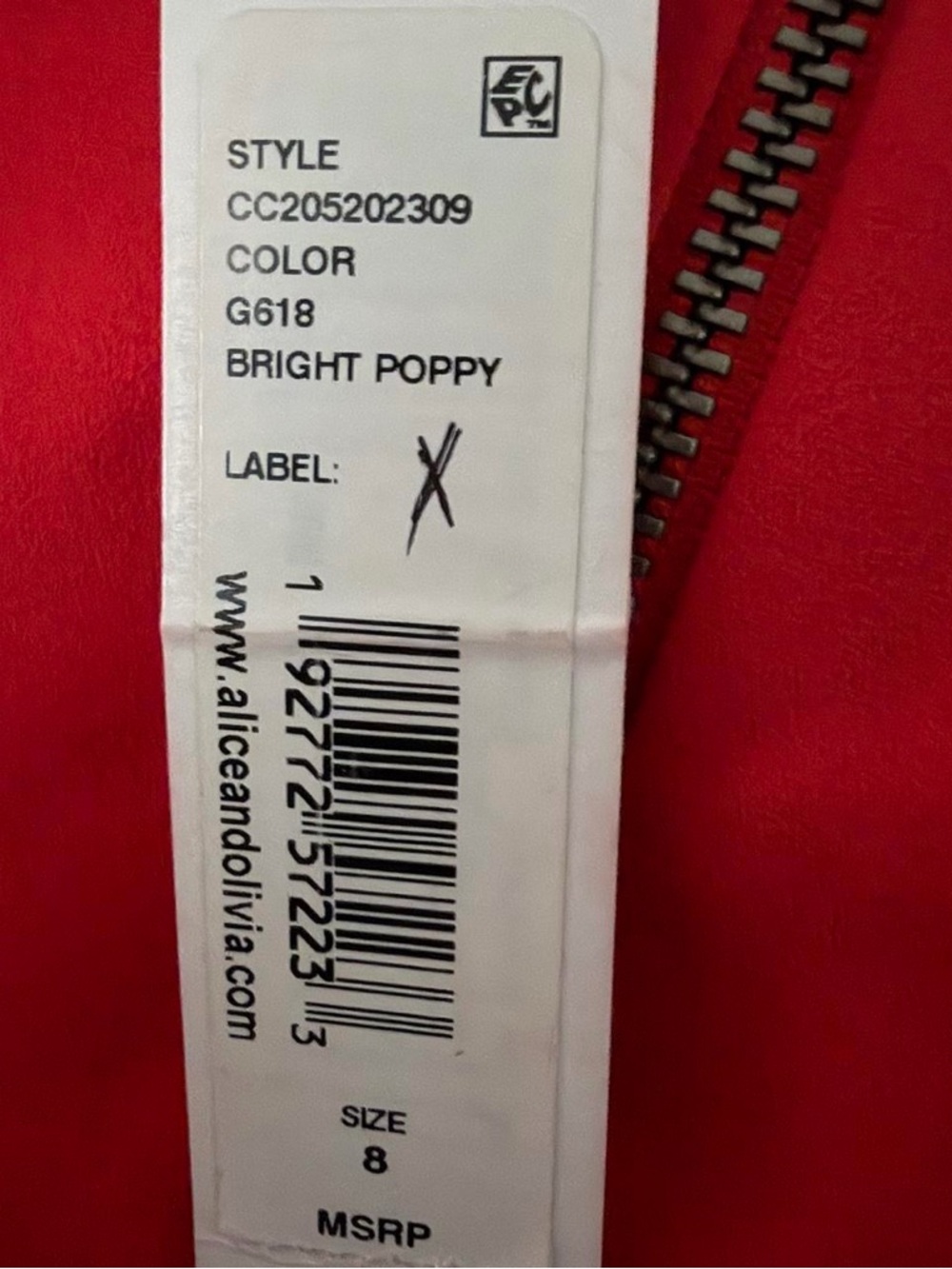 Alice + Olivia Bright Red Mini Skirt - Picture 3 of 3